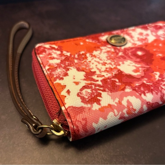 Coach Red and White Women's Wallet Wristlet - Picture 2 of 9